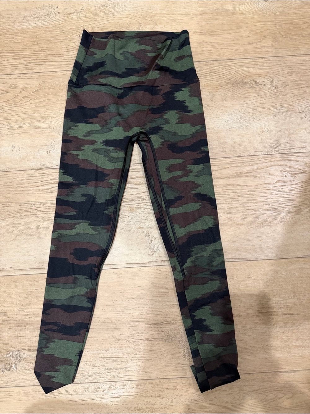 K-DEER Camouflage High-Waist Leggings - Green, Brown, Black